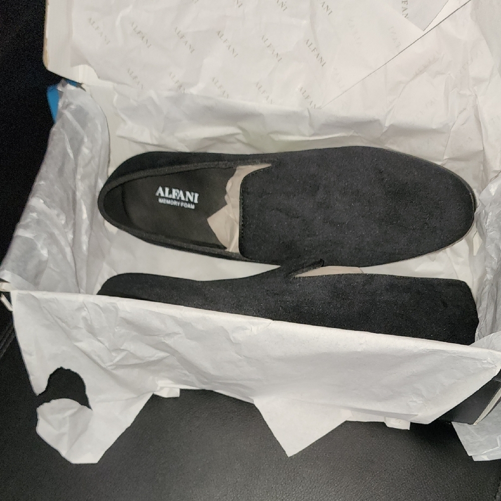 Alfani Men's Black Suede Loafers